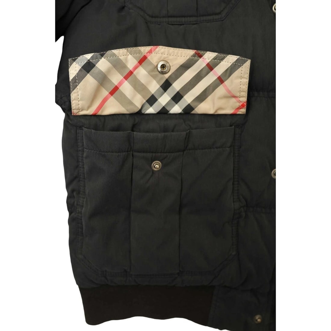 Burberry Black Puffer Removable Hood with Fur Trim Jacket size 14Y XS 164cm tall - 10