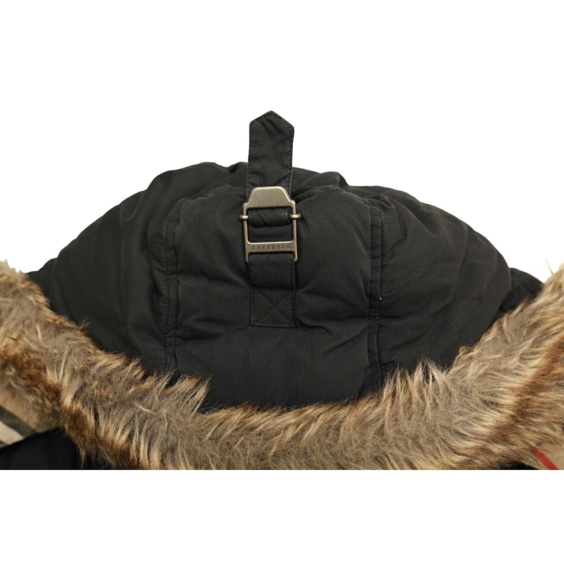 Burberry Black Puffer Removable Hood with Fur Trim Jacket size 14Y XS 164cm tall - 15