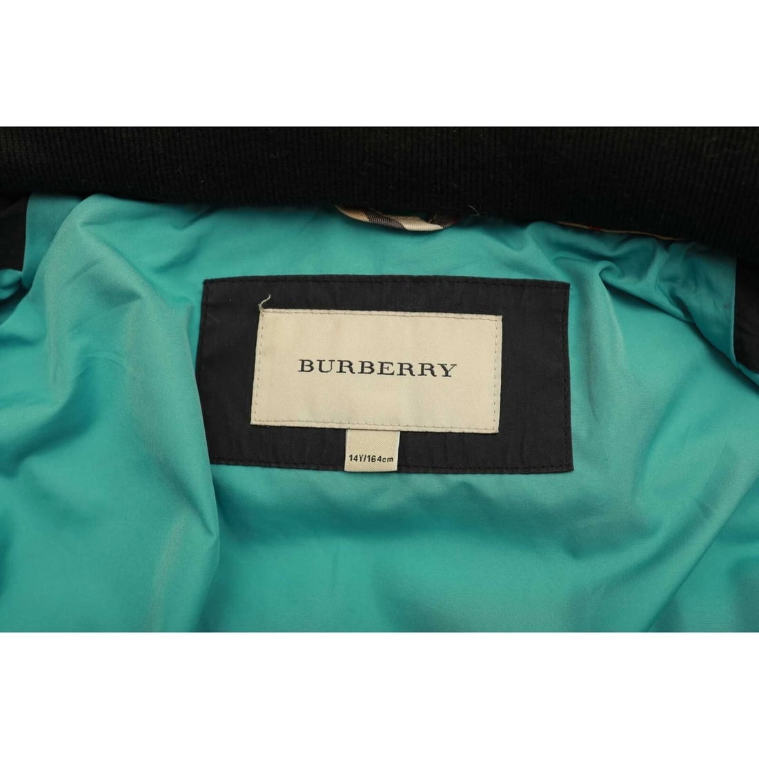 Burberry Black Puffer Removable Hood with Fur Trim Jacket size 14Y XS 164cm tall - 5