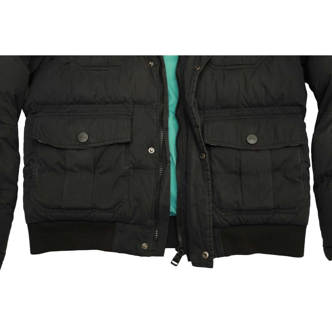 Burberry Black Puffer Removable Hood with Fur Trim Jacket size 14Y XS 164cm tall - 9