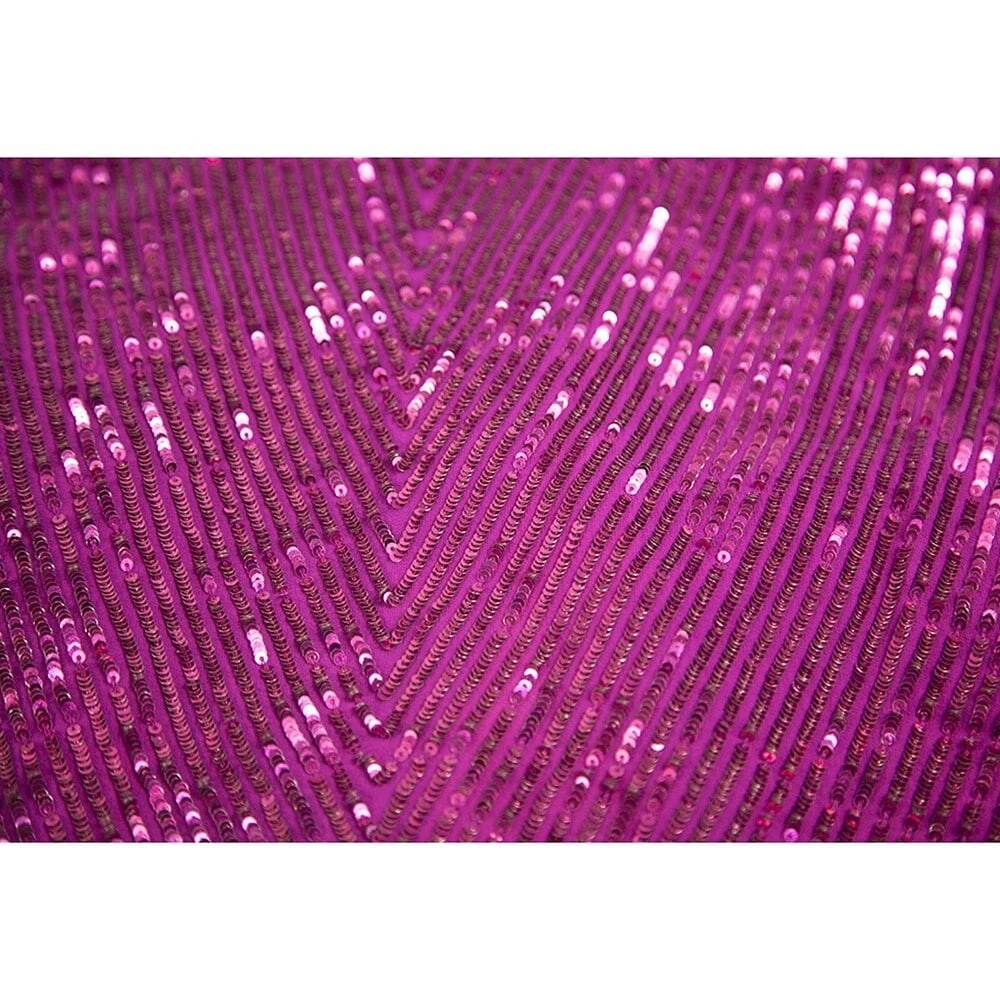 Joseph Fuchsia Pink Fully Sequined Mini Length Sleeveless Spaghetti Dress size L - 6