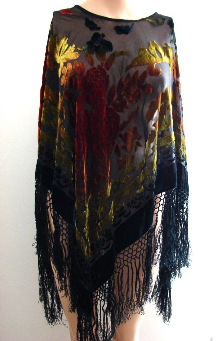 MISSING LABEL STYLISH DESIGNER'S PONCHO SHRAG TOP SCARF COVER STYLISH COLORFUL - 2