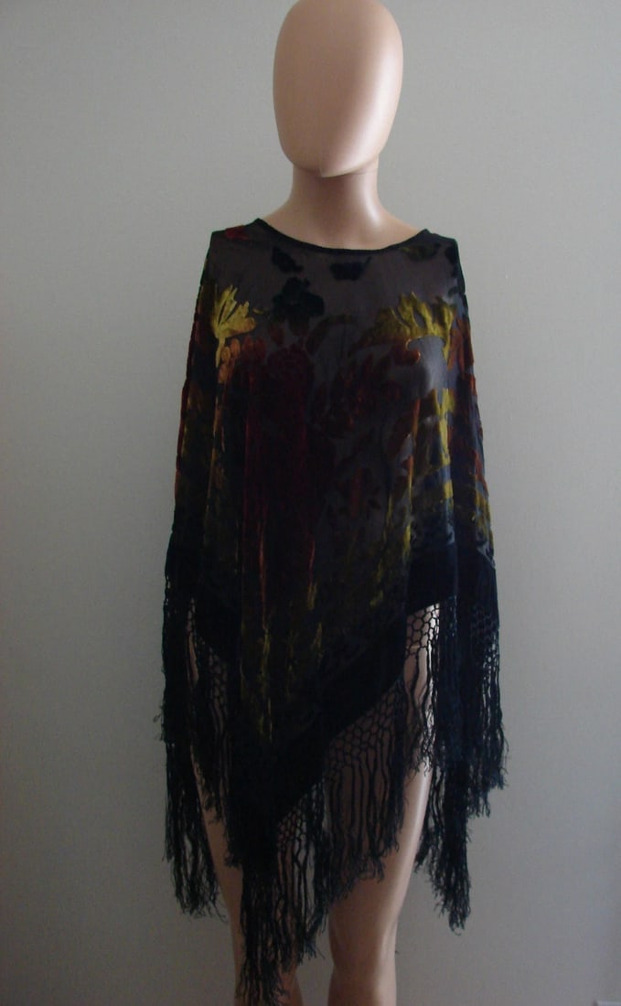 MISSING LABEL STYLISH DESIGNER'S PONCHO SHRAG TOP SCARF COVER STYLISH COLORFUL - 3