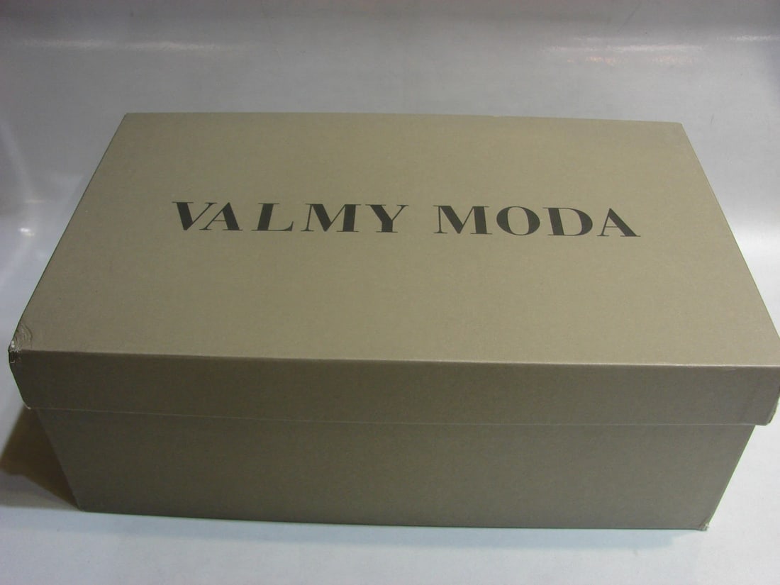 VALMY MODA SIZE 38 SUEDE LEATHER BLUE STYLISH ANKLE SNEAKERS SHOES SPORT - 3