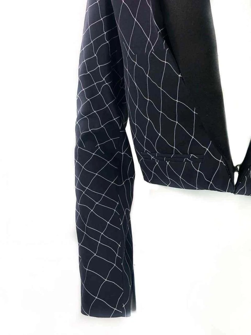 Haider Ackermann Navy and Black Tuxedo Blazer Jacket Size 38 - 4