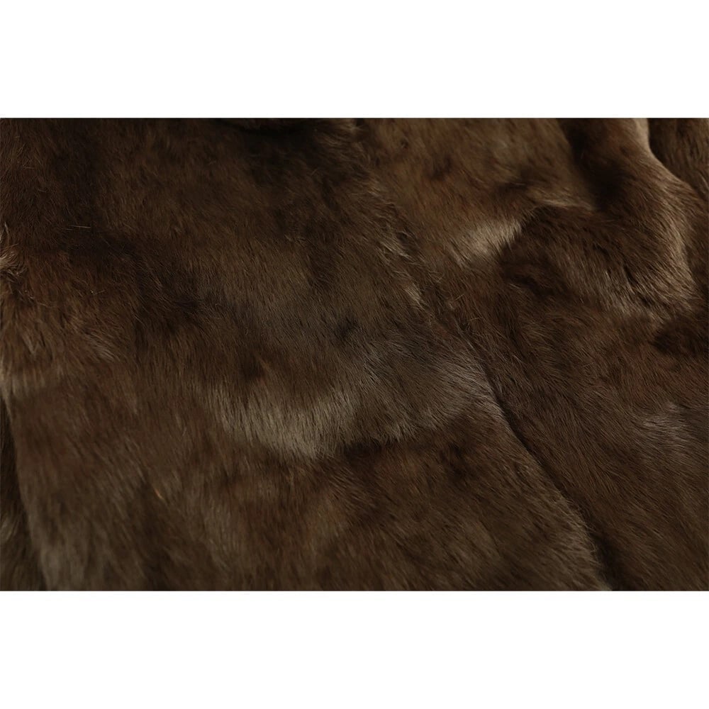 Matthew Williamson Black Rabbit Fur 3/4 Sleeve Bolero Jacket Coat sz 10 - 9