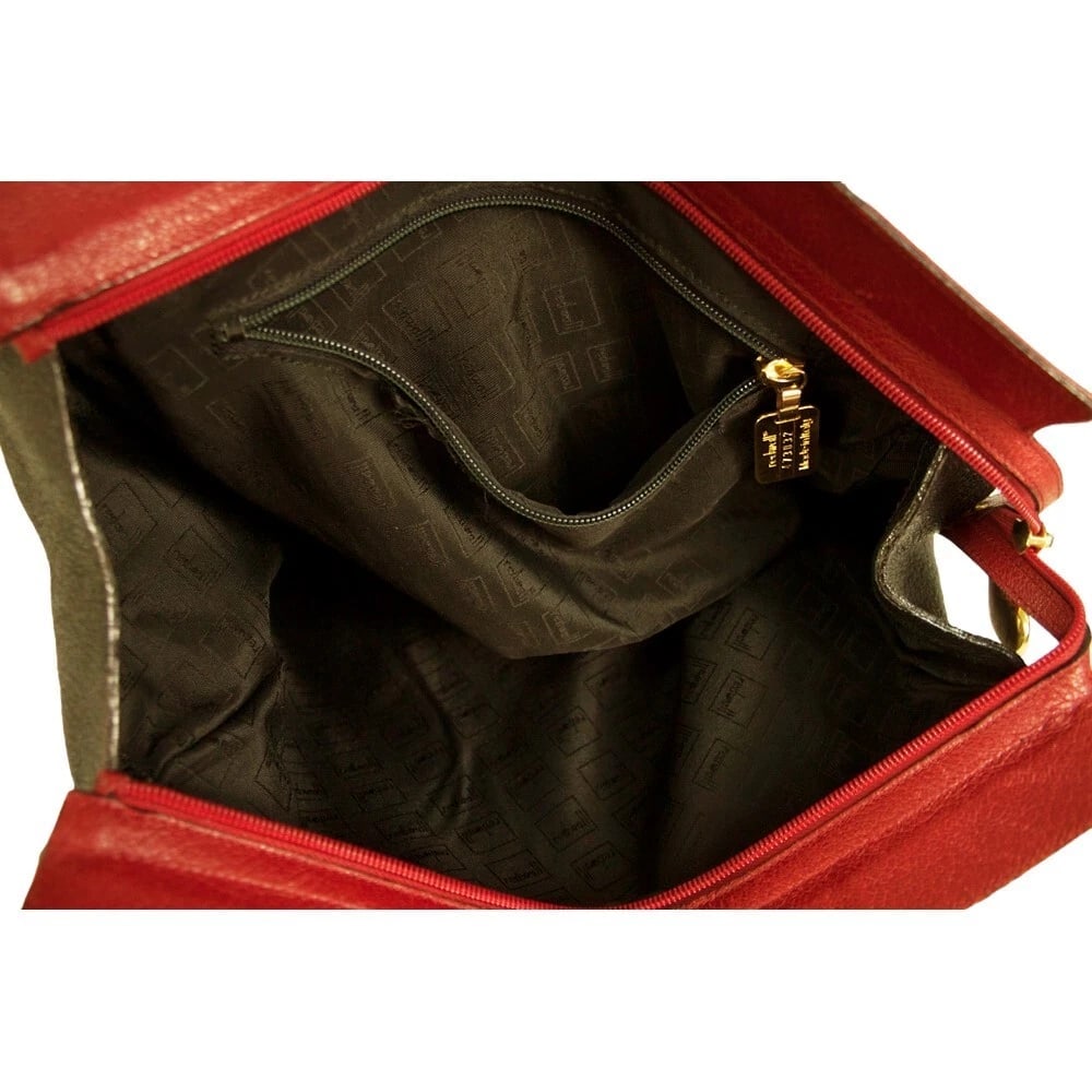 MOSCHINO Redwall 1990s "Art is Love" Vintage Multicolor Handbag Heart Rivets - 7