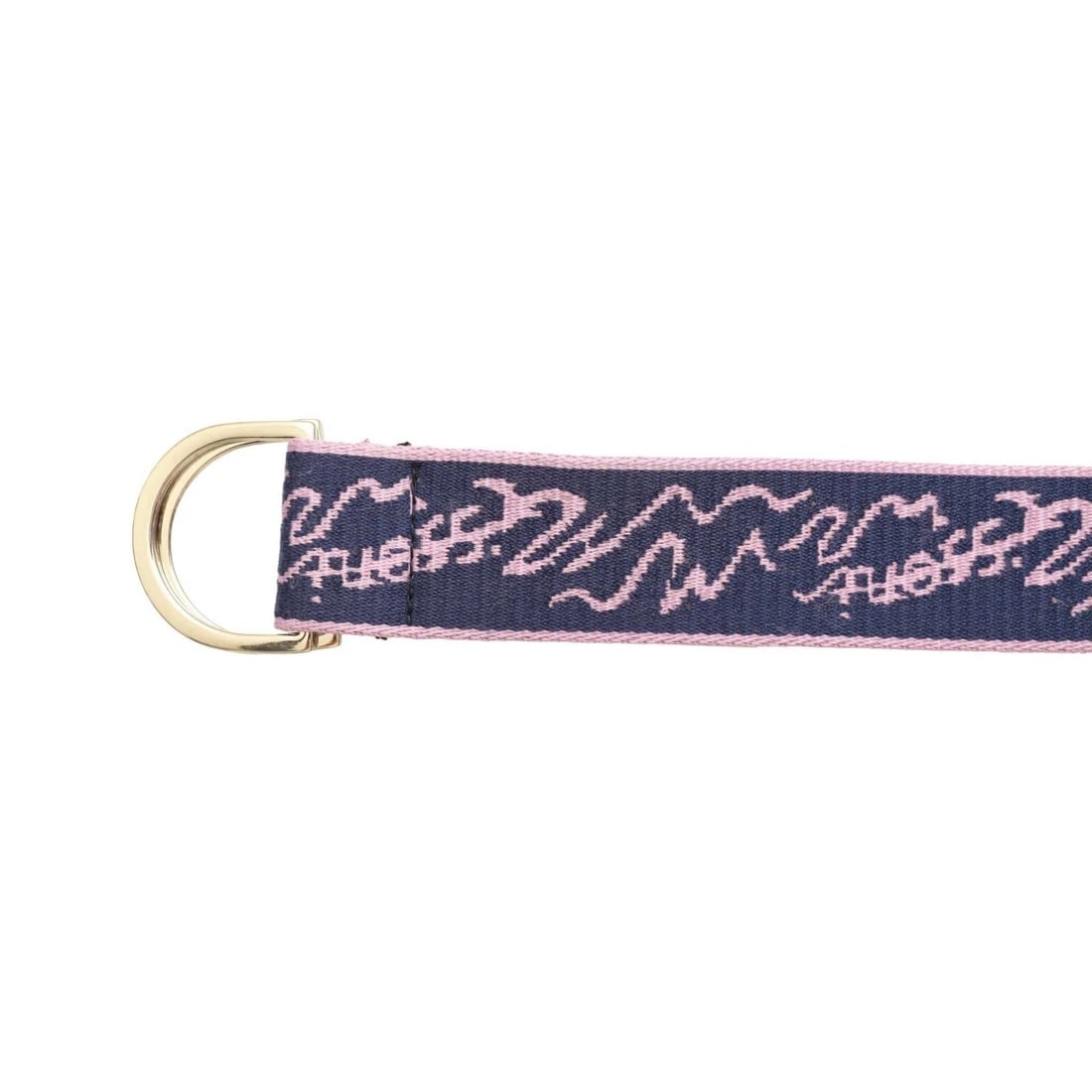 Missoni Woman's Purple Canvas w. Logo pattern Double Ring Waist BELT One Size - 3