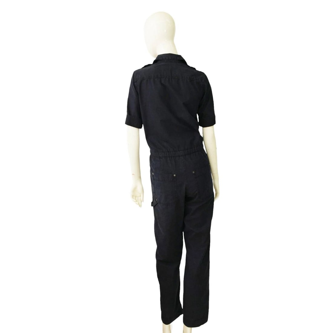 Zadig & Voltaire Dark Blue Catsy Mili Short Sleeve Overall Jumpsuit XS - 2