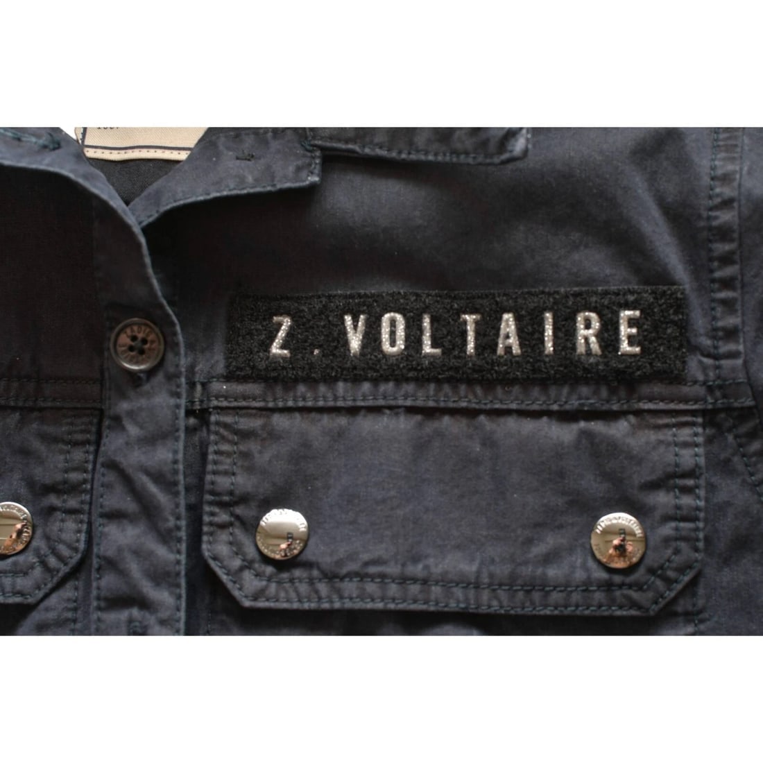 Zadig & Voltaire Dark Blue Catsy Mili Short Sleeve Overall Jumpsuit XS - 6