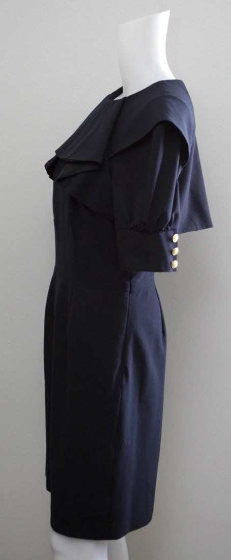 WALTER SIZE 4 DARK NAVY FORMAL DRESS CLASSY TIMELESS SOLD OUT PERFECT - 5