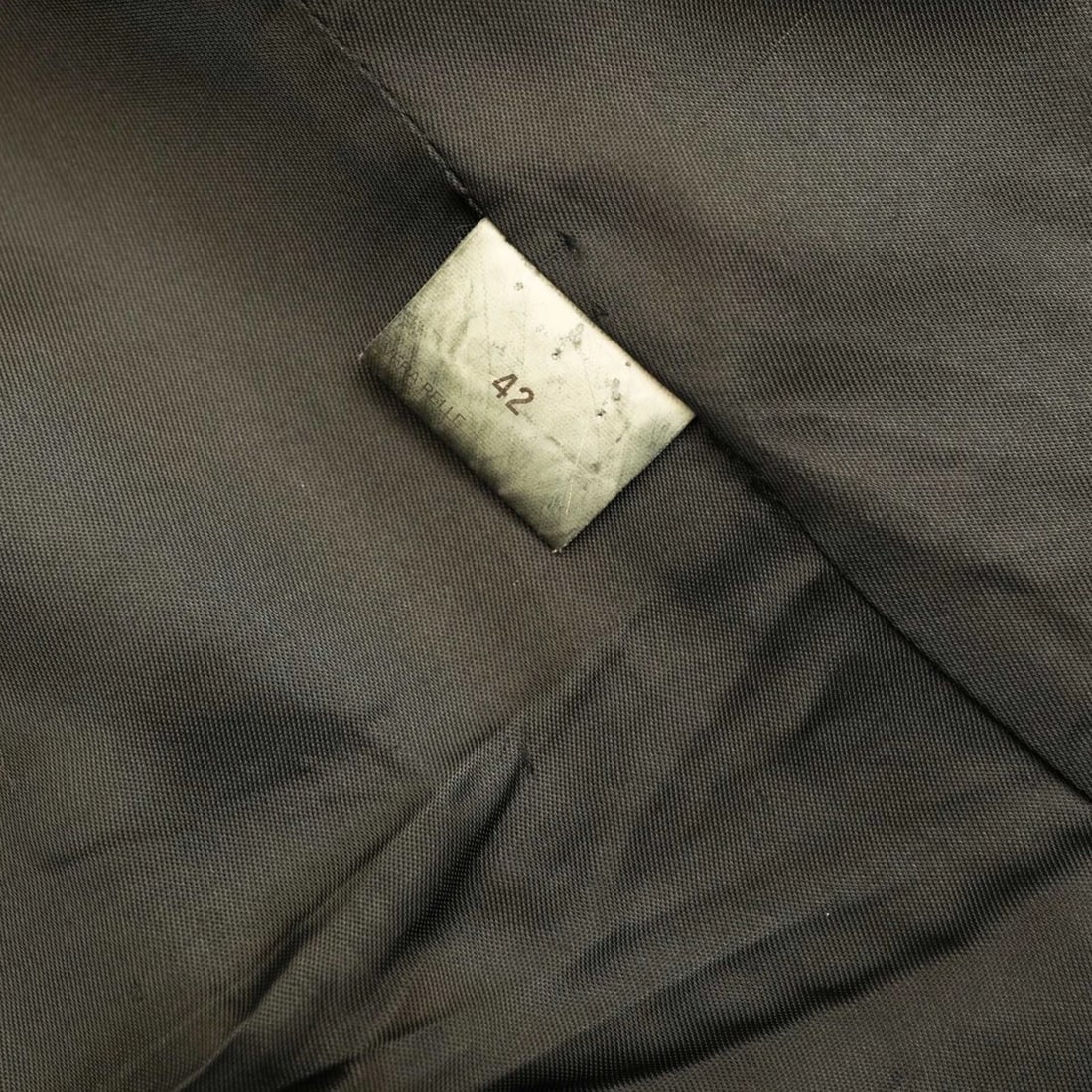 Atos Lombardini Black Suede Toggle Buttons Fitted Jacket size 42 - 5