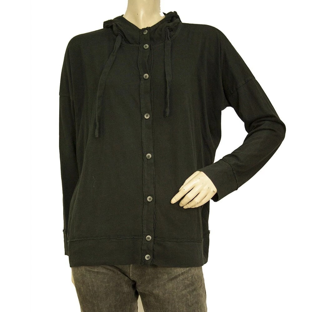 Crossley Black Cotton Button Front Hooded Cardigan Cardi Jacket size XS: Title:Crossley Black Cotton Button Front Hooded Cardigan Cardi Jacket size XS Description:Crossley Light Gray Cotton Long Cardigan Zipper Jacket size XS Crossley Black Cotton Button Front Hooded