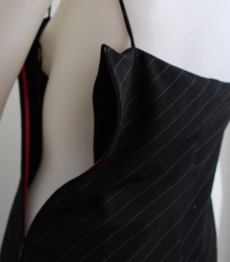 EMANUEL UNGARO PARIS DRESS BUILT IN BRA SIZE 36 100% PURE WOOL VESTIMENTA SPA - 7