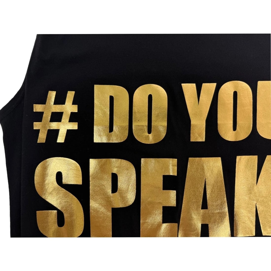 Balmain Black w. Gold Lettering Logo Sleeveless Long Tank T-shirt Top - 5
