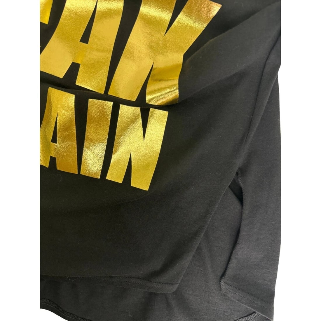 Balmain Black w. Gold Lettering Logo Sleeveless Long Tank T-shirt Top - 6