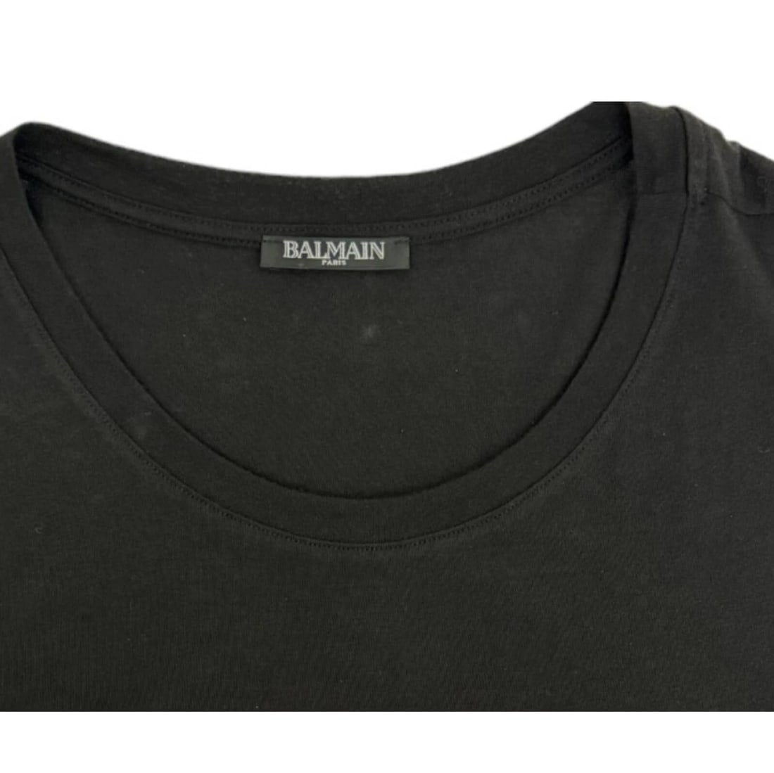 Balmain Black w. Gold Lettering Logo Sleeveless Long Tank T-shirt Top - 8