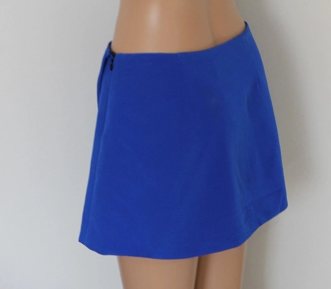 WAYNE SIZE 0 MINI A LINE SKIRT 100% SILK LINING MADE IN NEW YORK - 3