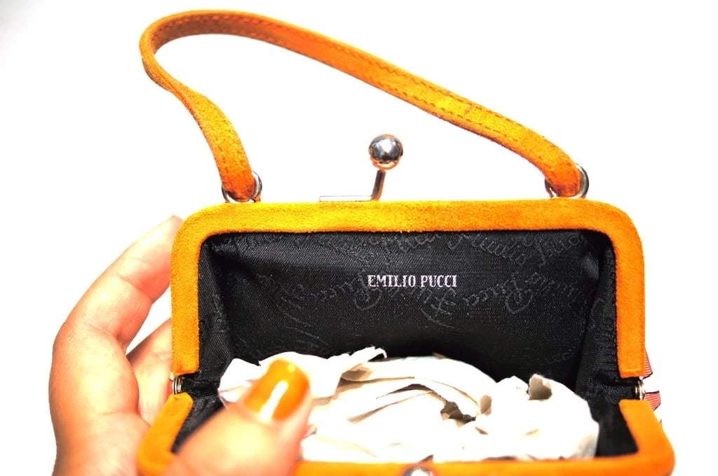 CHIC Pucci Silk & Suede Miniature Evening Purse - 5