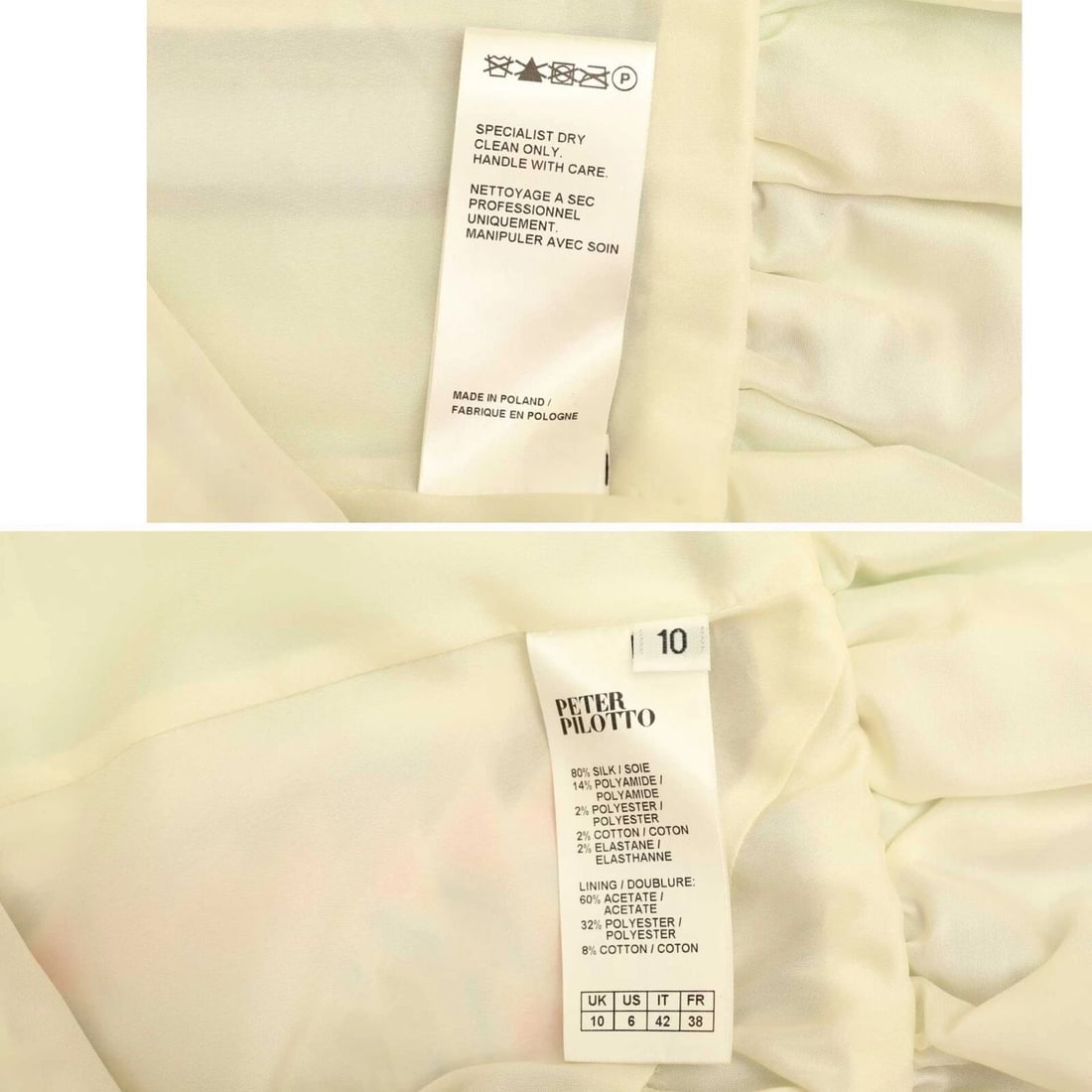 Peter Pilotto Silky Multicolor Flare Ruffled Hemline Length Skirt Size 42 - 5