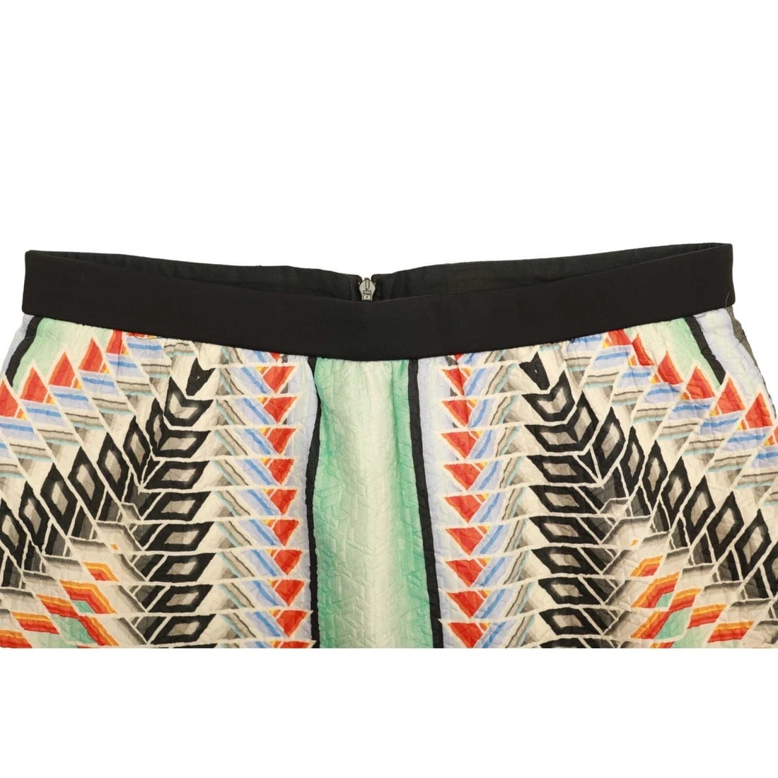 Peter Pilotto Silky Multicolor Flare Ruffled Hemline Length Skirt Size 42 - 6