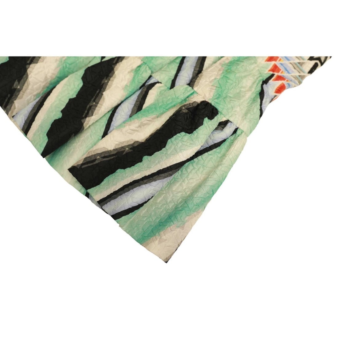 Peter Pilotto Silky Multicolor Flare Ruffled Hemline Length Skirt Size 42 - 8
