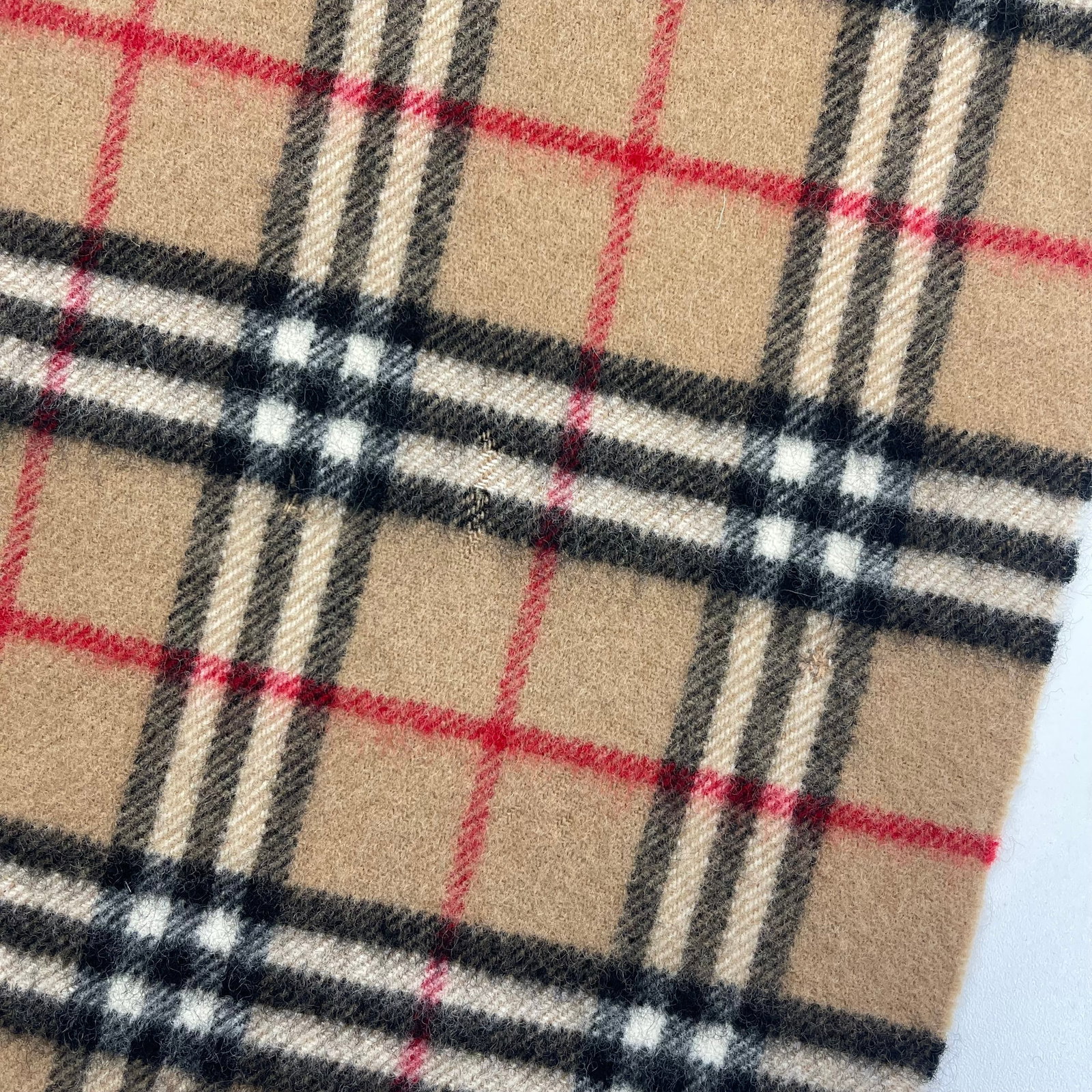 Burberry Brown Plaid 100% Wool Scarf - 7