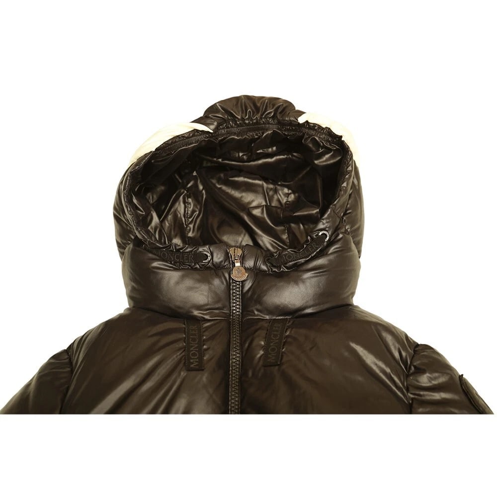 MONCLER Faucille Giubbotto black & white puffer down feather jacket 10y XS women - 11