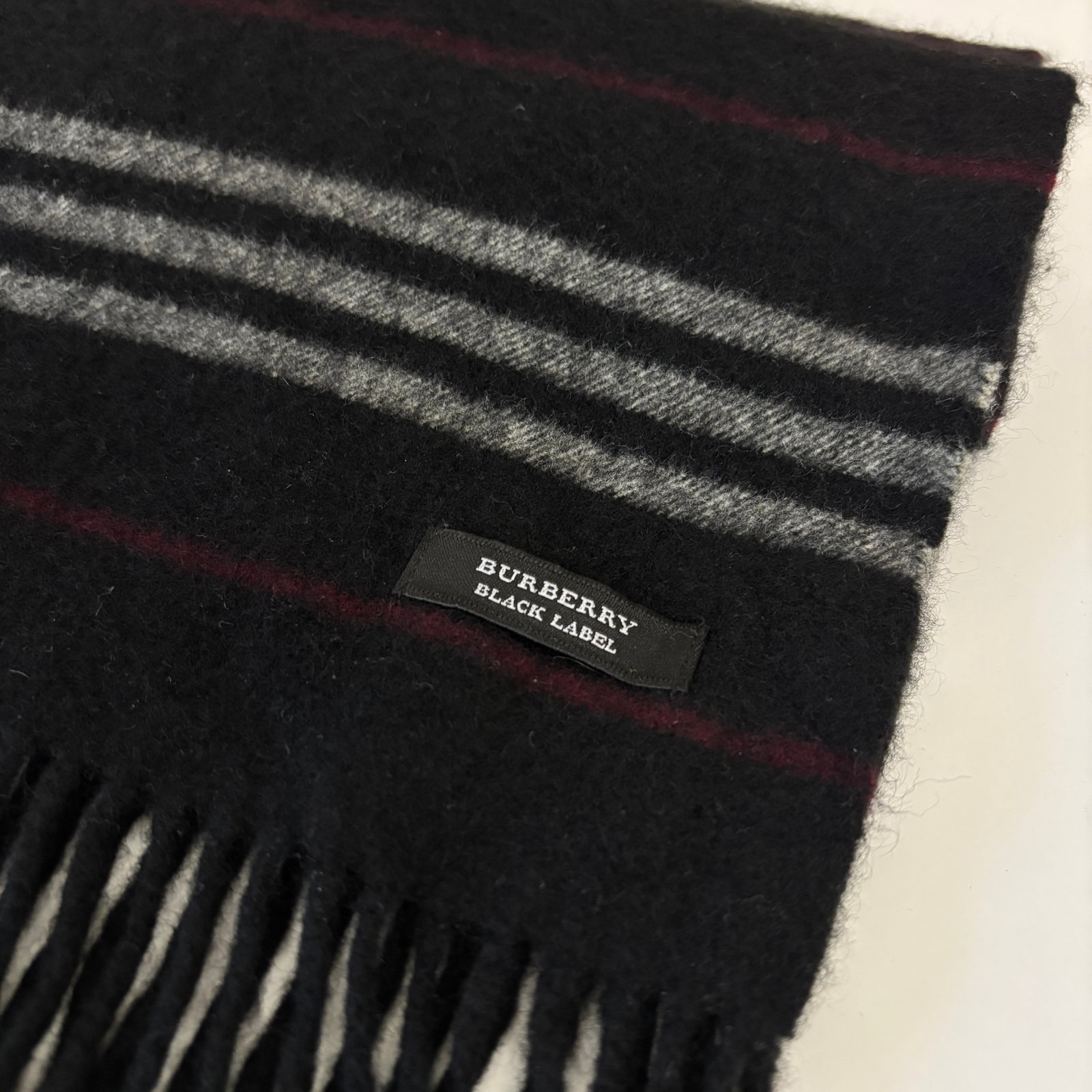 Burberry Black Label 100% Cashmere Scarf - 12