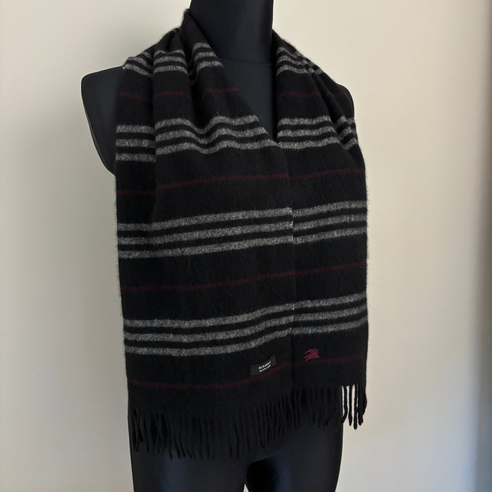 Burberry Black Label 100% Cashmere Scarf - 6