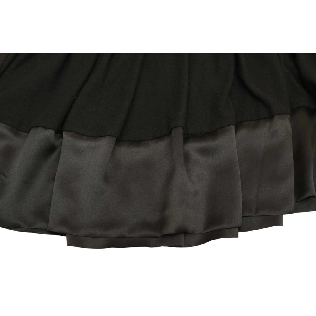 Eva Herzigova Black Color Wool Cashmere Knit Pleated Mini Short Skirt size 44 - 7