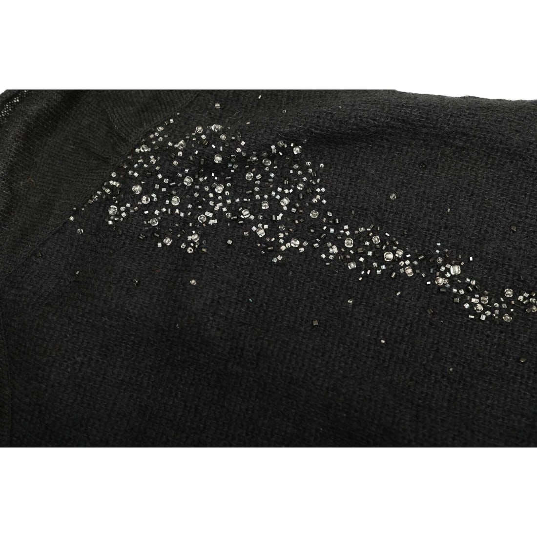 Alessandro Dell Acqua Black Wool Knit Beaded Camisole Sleeveless Top size 44 - 7