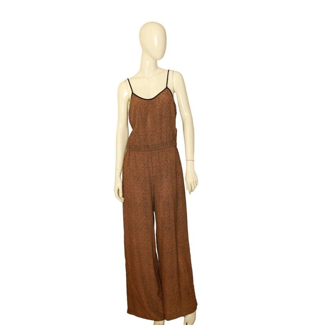 Michael Kors Leopard Animal Print Sleeveless Wide Leg Jumpsuit Overall size M (1 of 8)