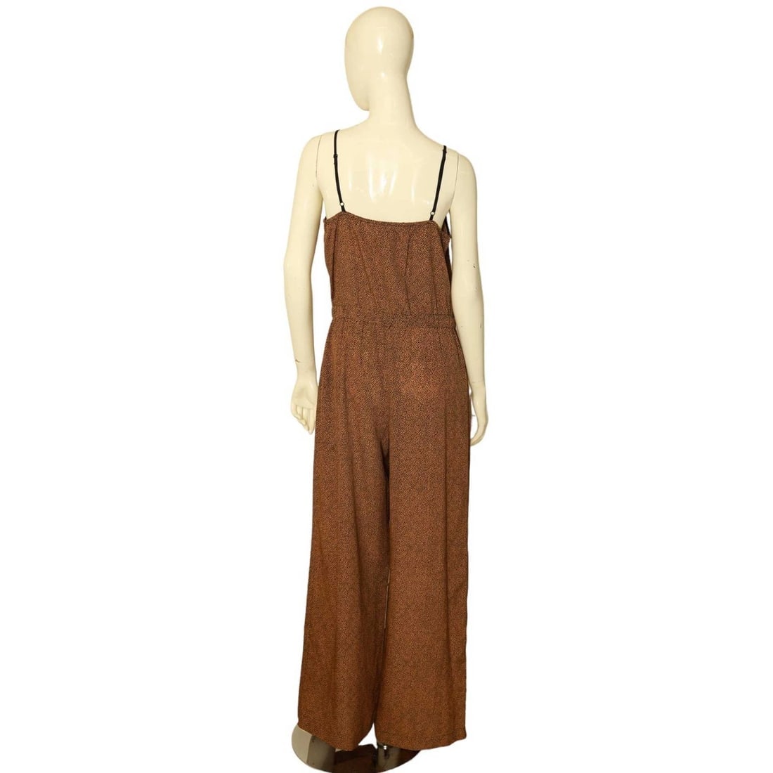Michael Kors Leopard Animal Print Sleeveless Wide Leg Jumpsuit Overall size M - 2