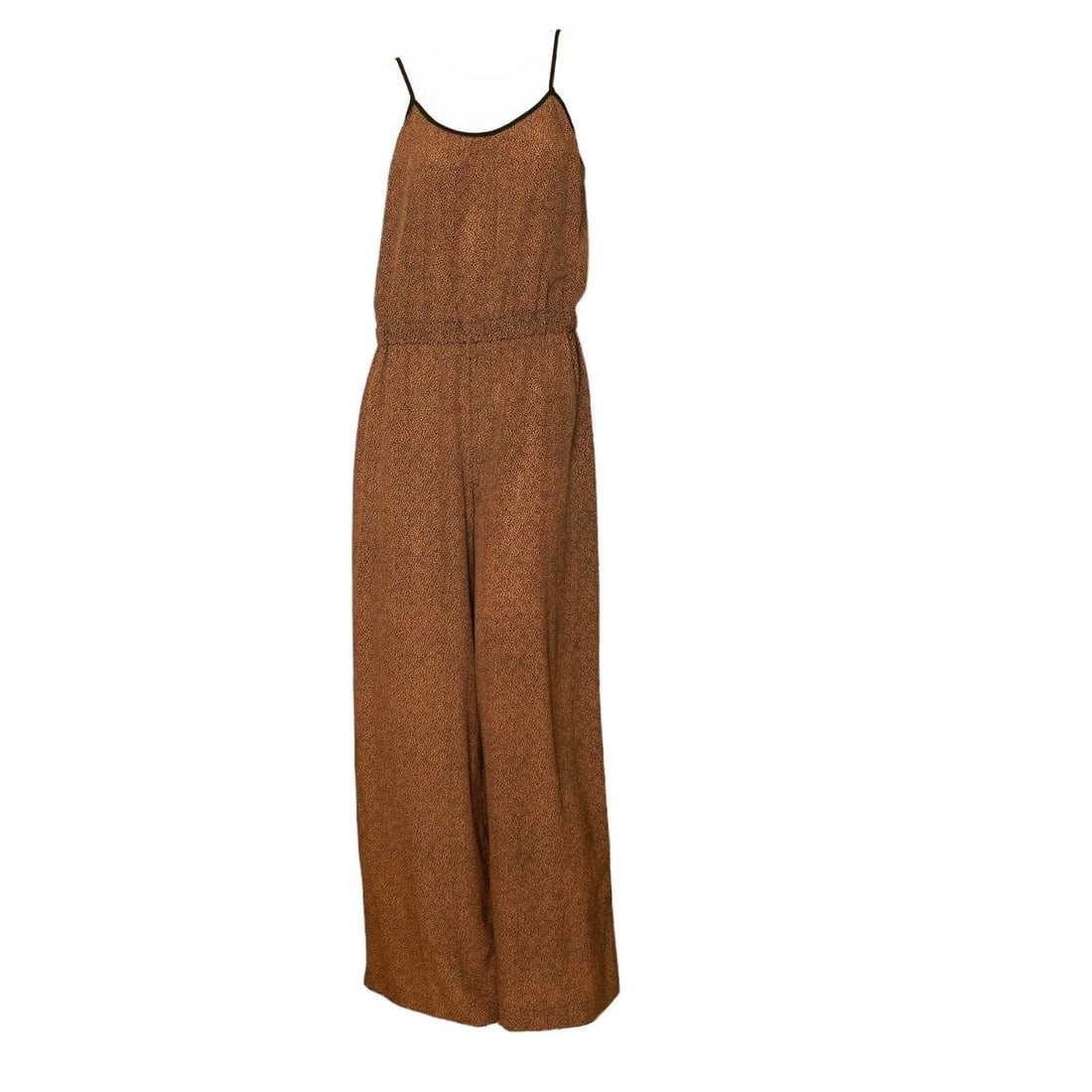 Michael Kors Leopard Animal Print Sleeveless Wide Leg Jumpsuit Overall size M - 3
