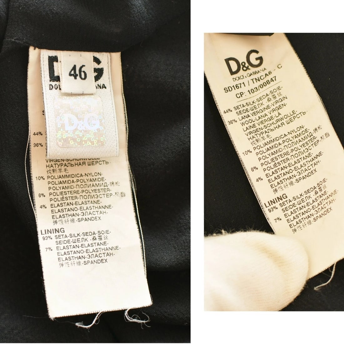 Dolce & Gabbana Silk Floral Woolen Herringbone Knee Length Dress Size 46 - 5