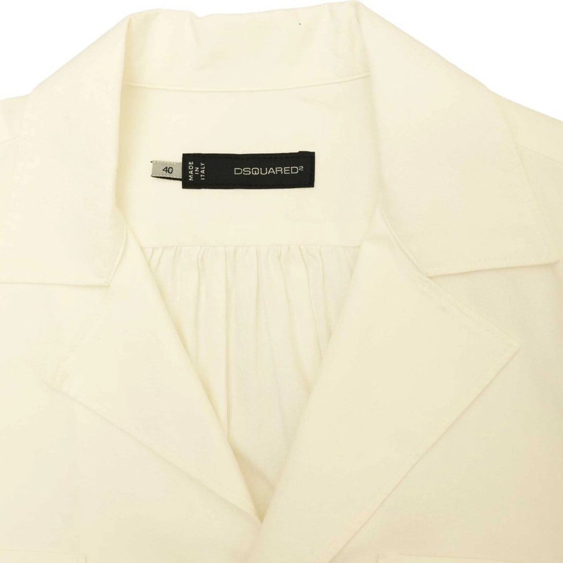 Dsquared2 White 100% Cotton Collared Button Down Front Shirt Top size 40 - 7