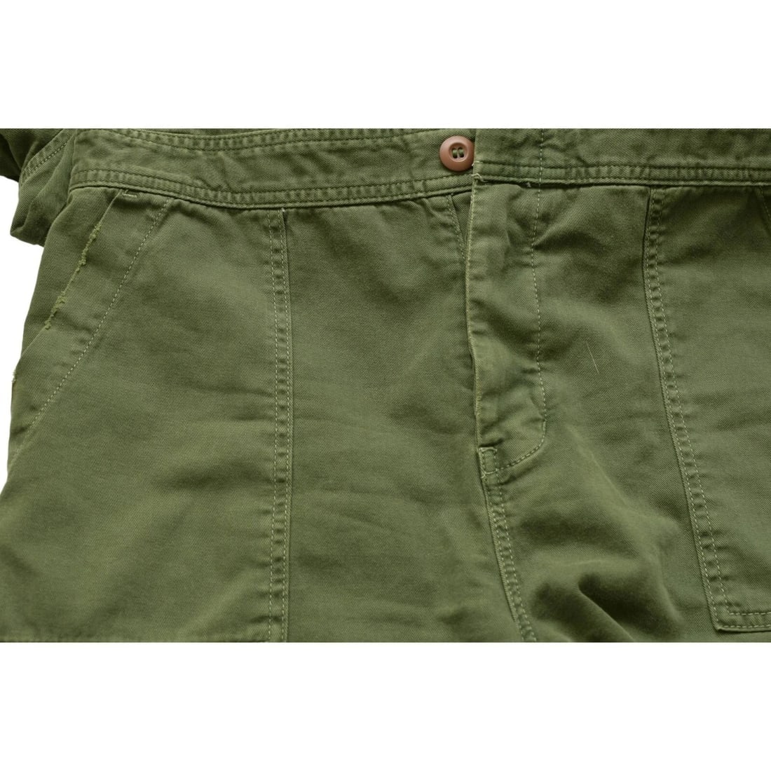 Current Elliott Army Khaki Green Long Sleeve Overall Romper Playsuit size 1 - 7