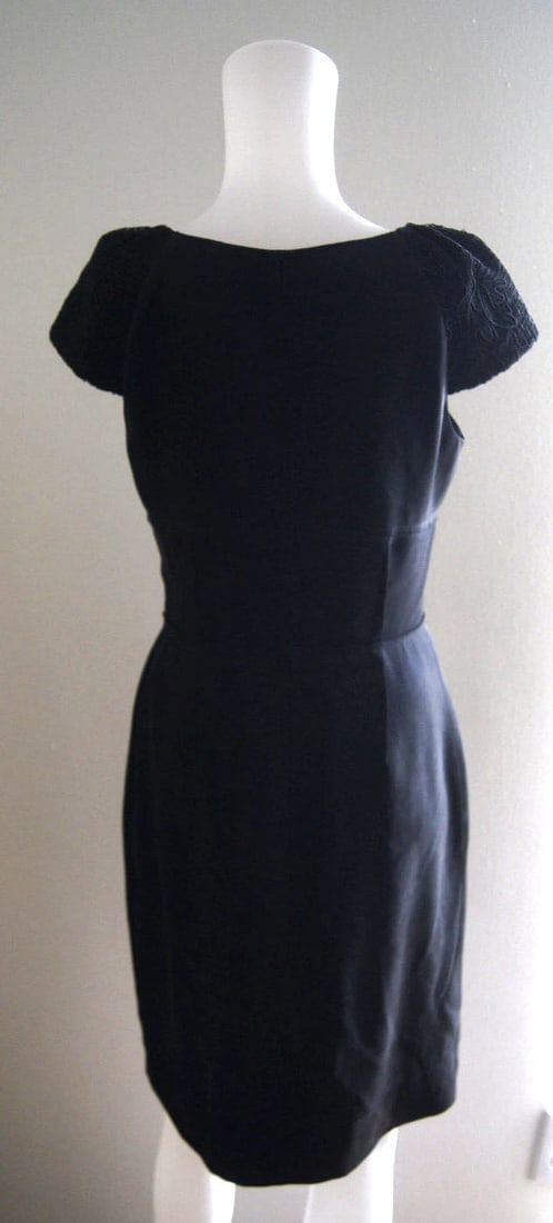 PROENZA SCHOULER LITTLE BLACK DRESS SIZE 2 MADE IN USA 100% SILK - 8
