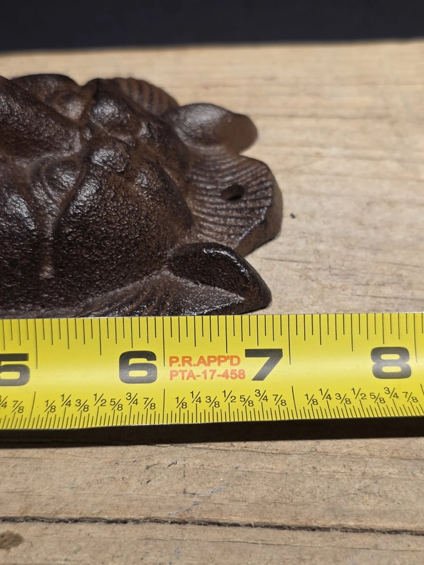 7" Lion Head Cast Iron Door Knocker - 8