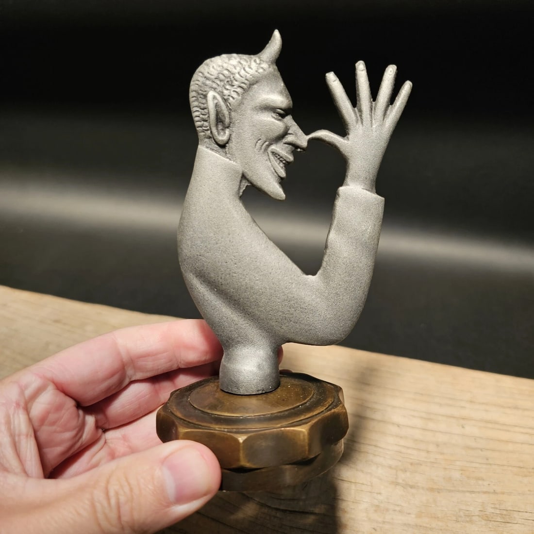 Iron Brass Devil Radiator Cap - 9