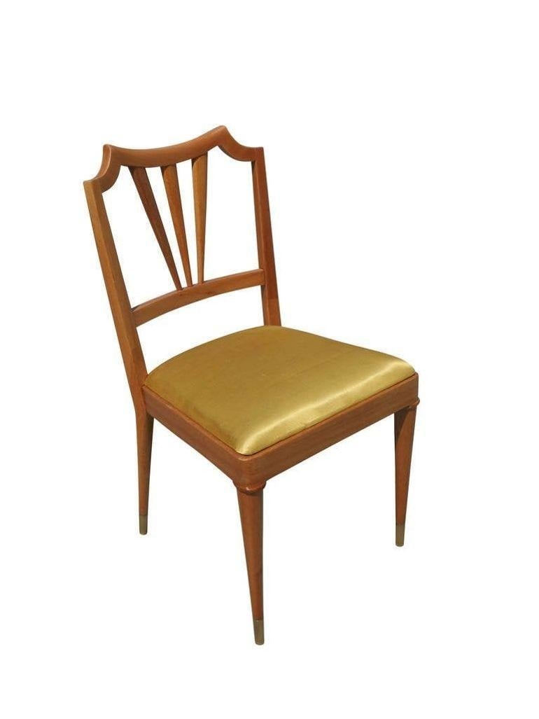 Formal Mid-Century Dining Chair Set of Six - 4