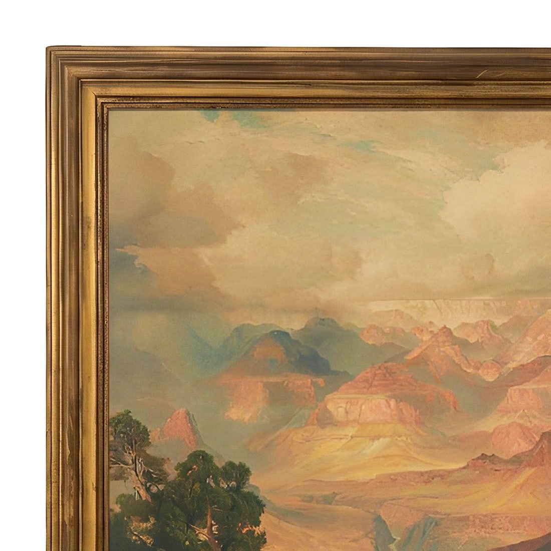 The Grand Canyon of Arizona, from Hermit Rim Road 1913 Print by Thomas Moran - 4