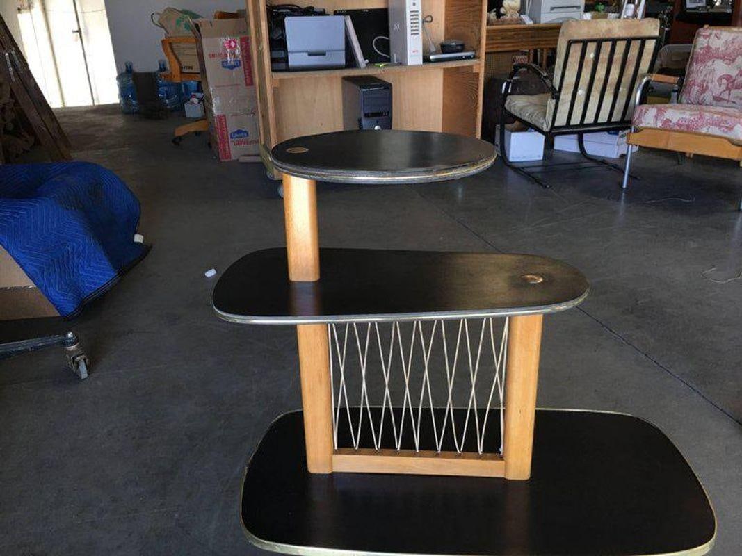 1950s Three-Tier Midcentury String Art Center Side Tables, Set of 3 - 2