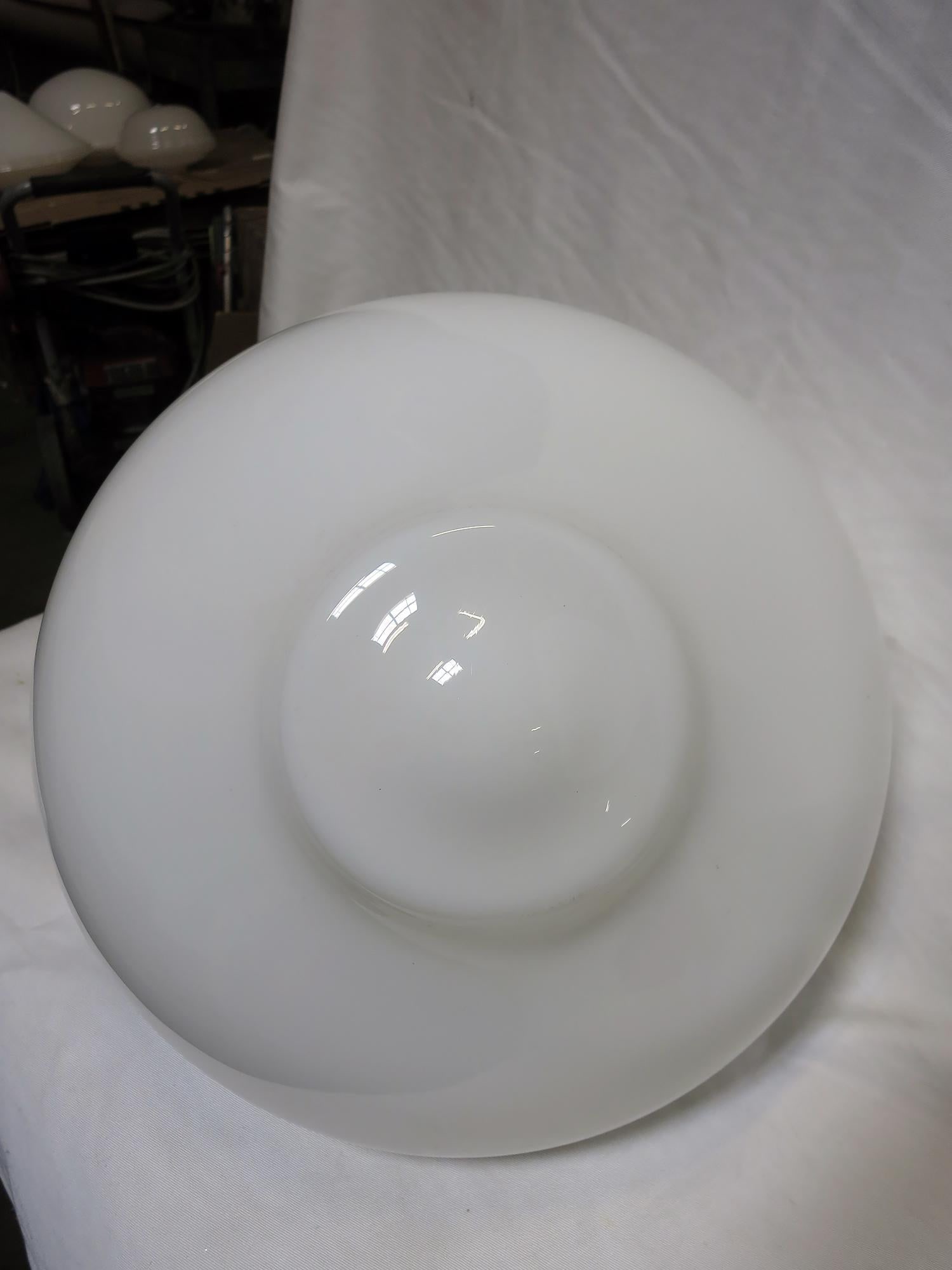 Large Schoolhouse Bell-Shape Ceiling Glass Globe Pendant - 4