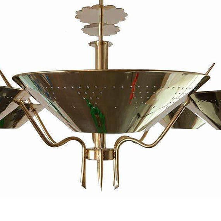 Six-Arm Austrian Chandelier, circa 1950 - 3