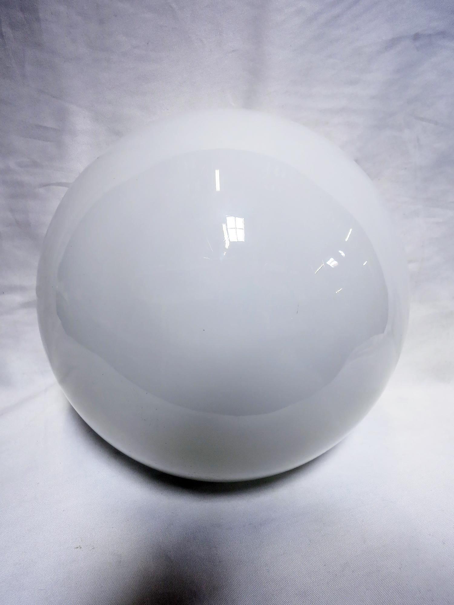 Short Schoolhouse Mushroom-Shape Ceiling Glass Globe Pendant - 5