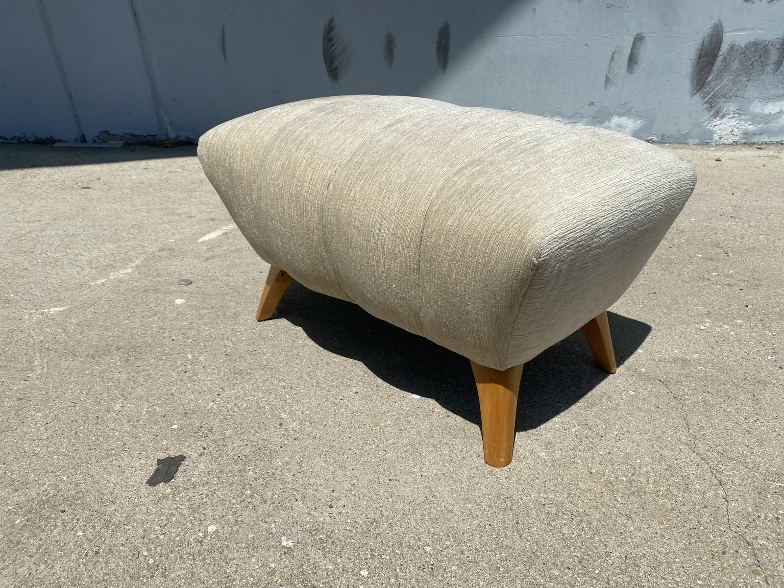 High Style Mid Century Reading Chair w/ Ottoman by Heywood Wakefield - 5