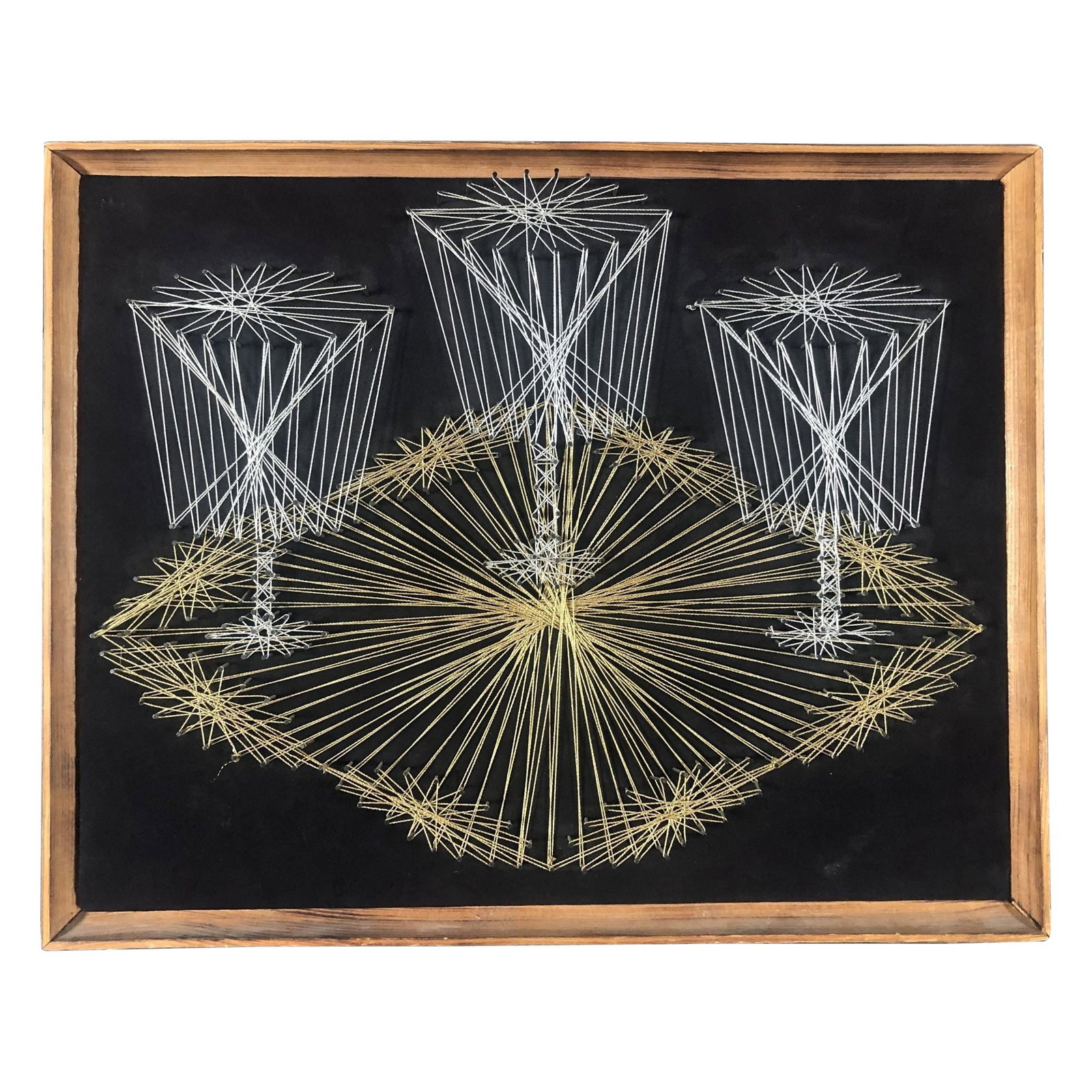 Mid Century Art Handcrafted Modern String Art (1 of 4)
