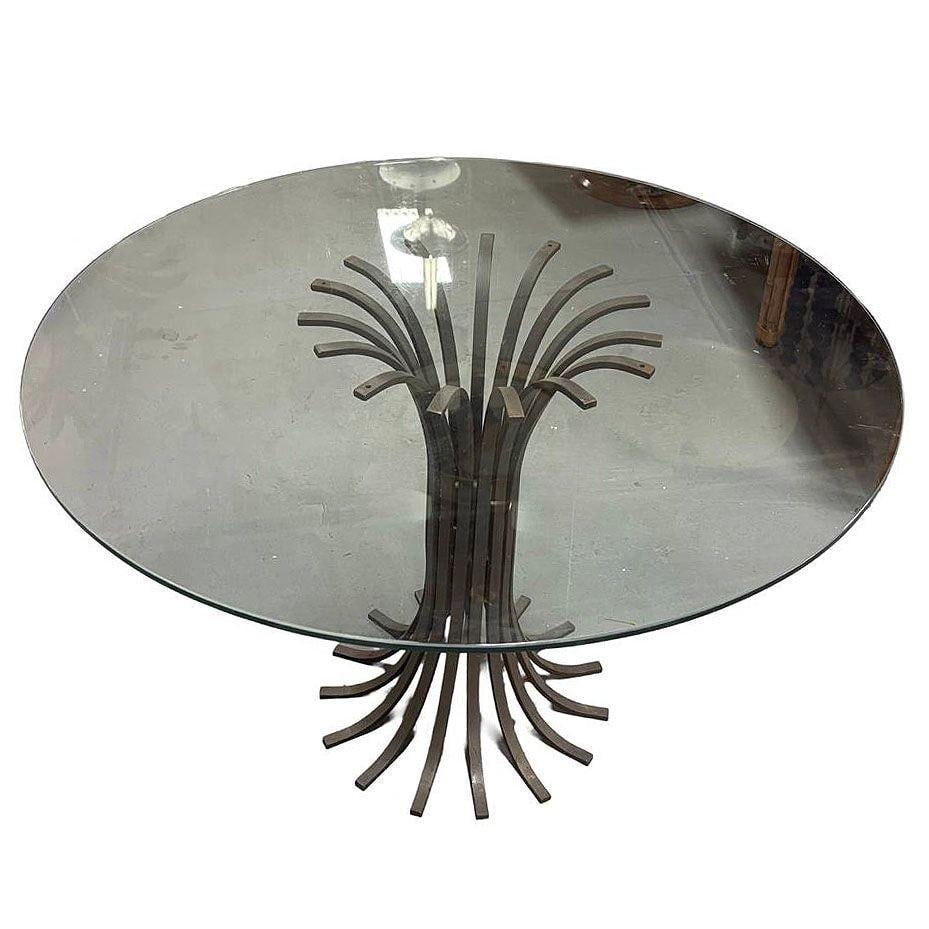 43" Round Extruded Iron Outdoor/Patio Dining Table Coated, 3 Available - 2